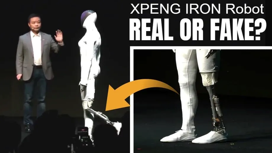 หุ่นยนต์ฮิวแมนนอยด์ IRON ของ Xpeng เดินเหมือนคน เตรียมเข้าประจำการในร้านค้าในปี 2026