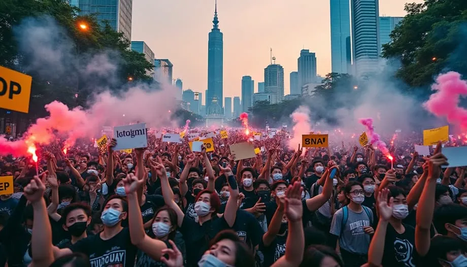 Unveiling the Voice of Taipei: Protests and Social Unrest